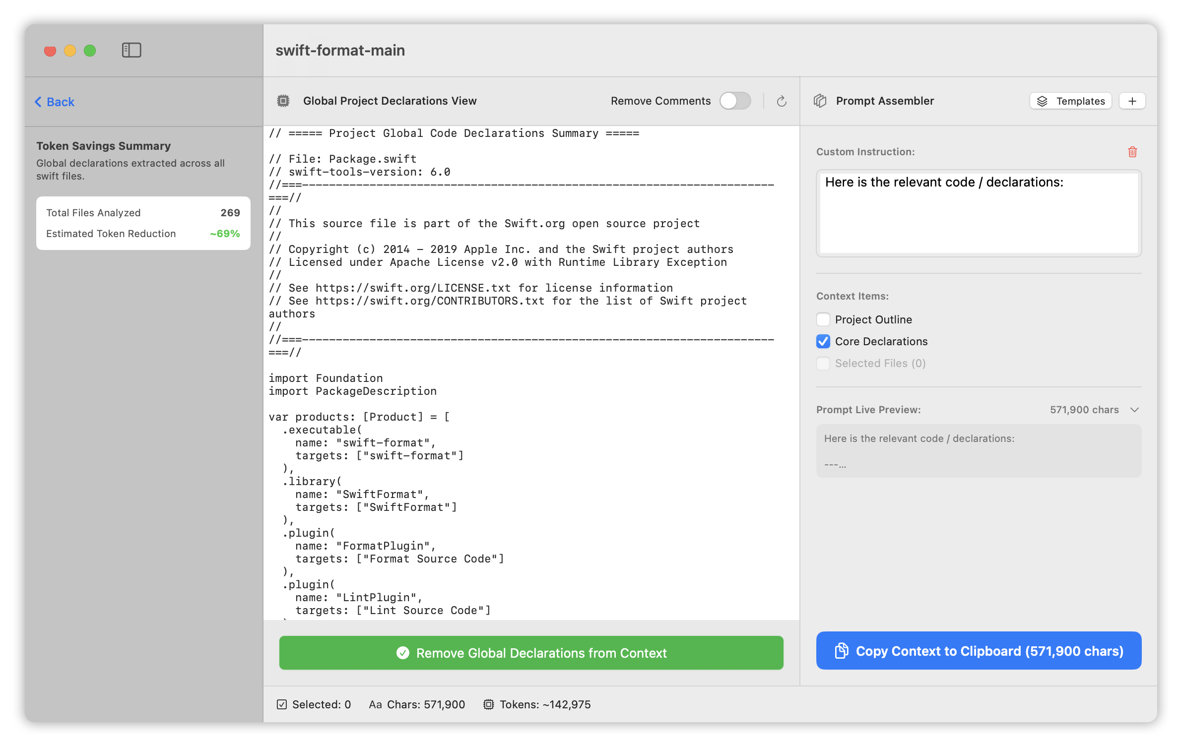 Core Declarations